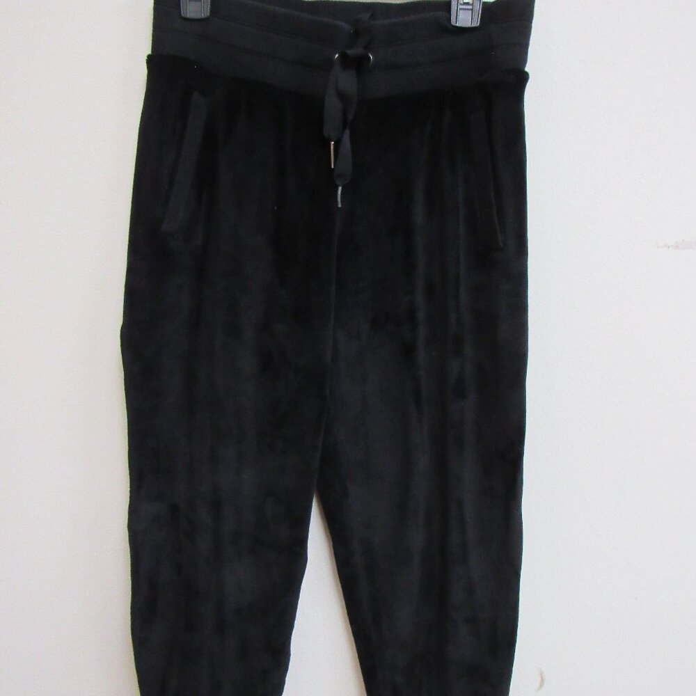 Athleta Double Cozy Karma Jogger Pants Black‎ Soft Velour Medium